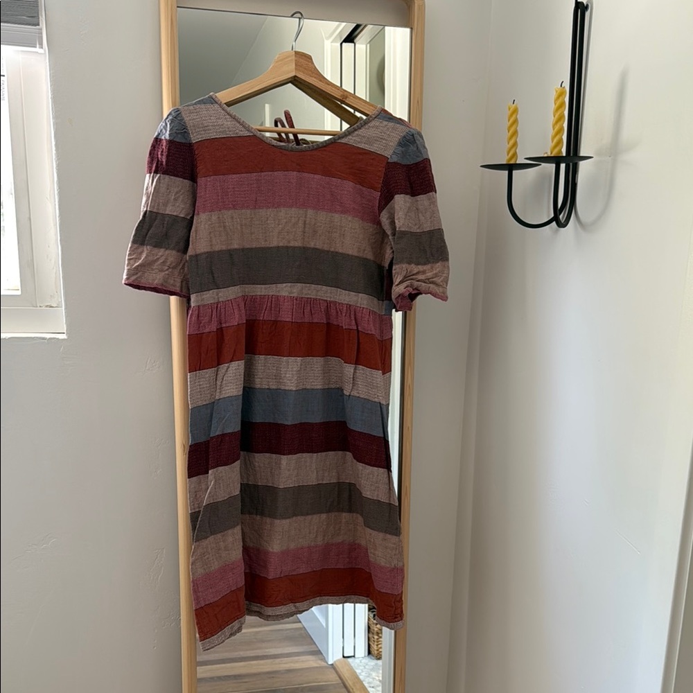 Ace & Jig Red and Brown Mini Dress